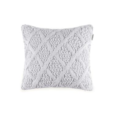 Almofada Tricot 100% Algod�o Trussardi Donato 40x40cm Branco