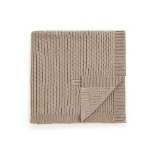 Peseira em algod�o Trussardi Giotto 80x220cm branco e nocciola