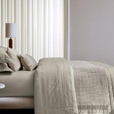 Peseira em algod�o Trussardi Giotto 80x220cm branco e nocciola