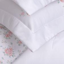 Colcha com porta-travesseiro em algod�o 300 fios Trussardi Piccini solteiro 200x280cm
