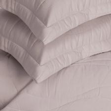 Colcha com Porta Travesseiros Queen Algod�o Eg�pcio Trussardi Novara 260x280cm Rose