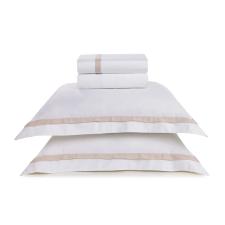 Jogo de Cama King 300 Fios Algod�o Eg�pcio Trussardi Vercelli Branco e Rose