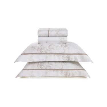 Jogo de Cama King 300 Fios Algod�o Eg�pcio Trussardi Madonnari