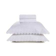 Jogo de cama em algod�o Trussardi Farfalla cetim 200 fios queen 240x260cm