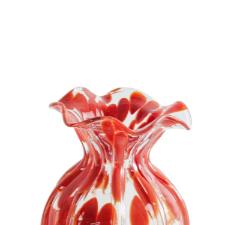 Vaso Murano L'Hermitage Aquarelle Trouxinha em vidro terracota, pe�a artesanal de luxo 13x16cm