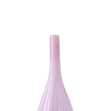 Vaso murano em vidro L'Hermitage Gota 16x16x46cm champanhe