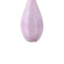 Vaso murano em vidro L'Hermitage Gota 16x16x46cm champanhe