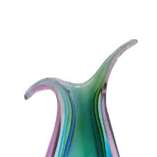 Vaso murano em vidro L'Hermitage Gota 12x5,3x25,5cm colorido