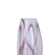 Vaso murano em vidro L'Hermitage 16x40cm champanhe