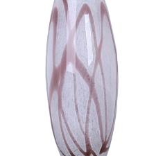 Vaso murano em vidro L'Hermitage 16x40cm champanhe