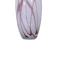 Vaso murano em vidro L'Hermitage 16x40cm champanhe