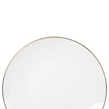 Jogo de pratos rasos em porcelana L'Hermitage Legacy Gold 27cm 6 pe�as branco