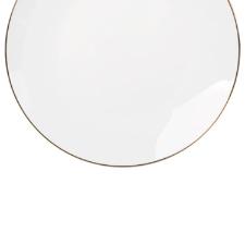 Jogo de pratos rasos em porcelana L'Hermitage Legacy Gold 27cm 6 pe�as branco