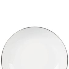 Jogo de pratos fundo em porcelana L'Hermitage Legacy Silver 20,5cm 6 pe�as branco