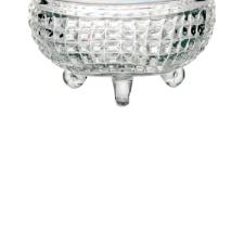 Bomboniere cristal ecol�gico com p� L'Hermitage Framentti 11x12cm transparente