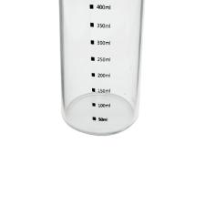 Porta condimento em vidro com Tampa em a�o inox Dynasty 500ml incolor