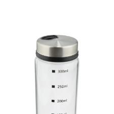 Porta condimento em vidro com Tampa em a�o inox Dynasty 300ml incolor