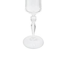 Jogo de ta�as champanhe cristal ecol�gico Bohemia Grace 190ml 6 pe�as ouro rim