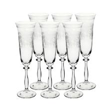 Jogo de ta�as champanhe cristal ecol�gico Bohemia Angela 190ml 6 pe�as