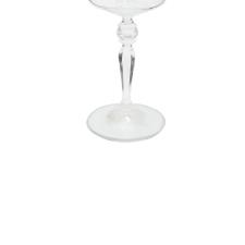 Jogo de ta�as para �gua Bohemia Grace em cristal 300ml 6 pe�as ouro rim