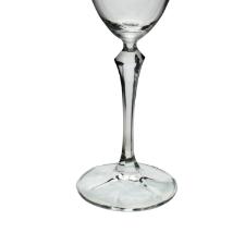 Jogo de ta�as para �gua Bohemia Elizabeth em cristal 350ml 6 pe�as prata rim