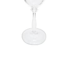 Jogo de ta�as para �gua cristal ecol�gico Bohemia Angela 350ml 6 pe�as prata rim