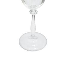 Jogo de ta�as para �gua Bohemia Angela 6 pe�as Cristal Ecol�gico 350ml, com friso ouro, luxo para mesa