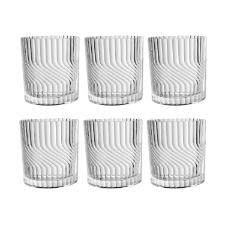 Jogo de copos baixos em cristal L'Hermitage Dunas 340ml 6 pe�as