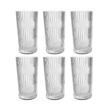 Jogo de Copos Altos em Cristal Ecol�gico L'Hermitage Dunas 370ml 6 pe�as