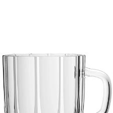 Jogo de canecas em cristal ecol�gico L'Hermitage Refinatto 280ml 6 pe�as