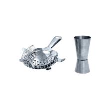 Jogo de coqueteleira em inox Fracalanza Boston 550ml 3 Pe�as