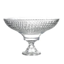 Centro de mesa cristal com p� L'Hermitage Framentti 26x23,2cm transparente