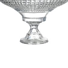 Centro de mesa cristal com p� L'Hermitage Framentti 26x23,2cm transparente