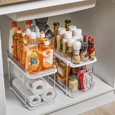 Organizador multiuso em 2 n�veis Fackelmann 23,5x21,3x32cm FK-10012