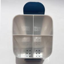 Escorredor de talheres em pl�stico Fackelmann Elemental azul e branco