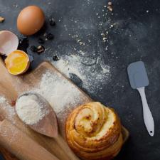 Esp�tula em pl�stico e silicone Fackelmann Elemental 18cm azul e cinza escuro