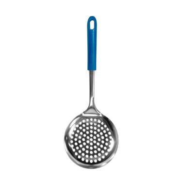 Escumadeira de inox Fackelmann Elemental 11,5x32cm azul