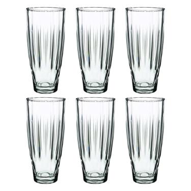 Jogo de copos multiuso de vidro Hudson Diamond 315ml 6 pe�as transparente
