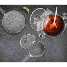 Jogo de panelas em alum�nio Bialetti Petravera 10 pe�as cinza