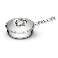 Frigideira Tramontina Solar em A�o Inox com Fundo Triplo Tampa Cabo e Al�a 20cm 2,1 litros