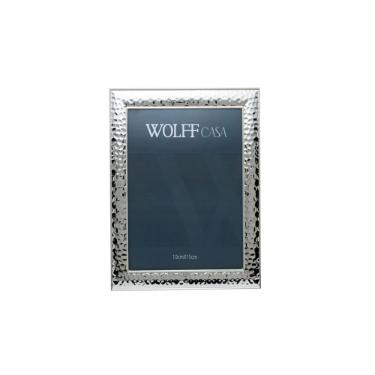 Porta-retrato em a�o inox Wolff Aspect 10x15cm na cor prata