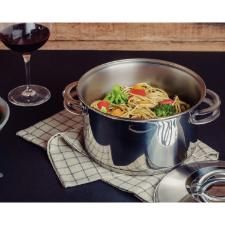 Jogo de Panelas em A�o Inox Tramontina Solar com Fundo Triplo e Tampas de Inox 5 Pe�as