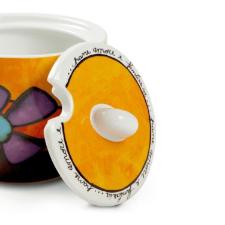 A�ucareiro em porcelana Egan Frane Amore Fantasia 200ml colorido