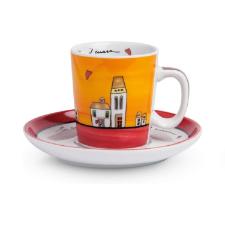 Jogo de x�caras com pires Egan Le Casette 100ml 2 pe�as vermelho e laranja