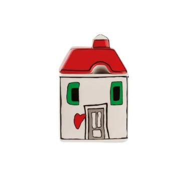 A�ucareiro em cer�mica Egan Le casette vermelho