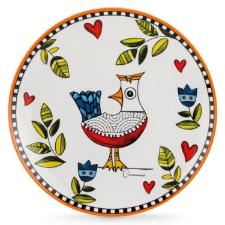 Jogo de pratos em porcelana Egan Cocorido 19cm 6 pe�as laranja