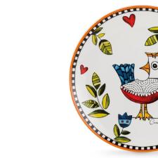 Jogo de pratos em porcelana Egan Cocorido 19cm 6 pe�as laranja