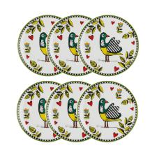 Jogo de pratos em porcelana Egan Cocorido 19cm 6 pe�as verde