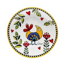 Jogo de pratos em porcelana Egan Cocorido 19cm 6 pe�as amarelo