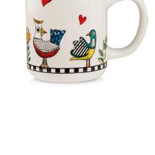 Caneca em New Bone China Egan Cocorico 380ml verde